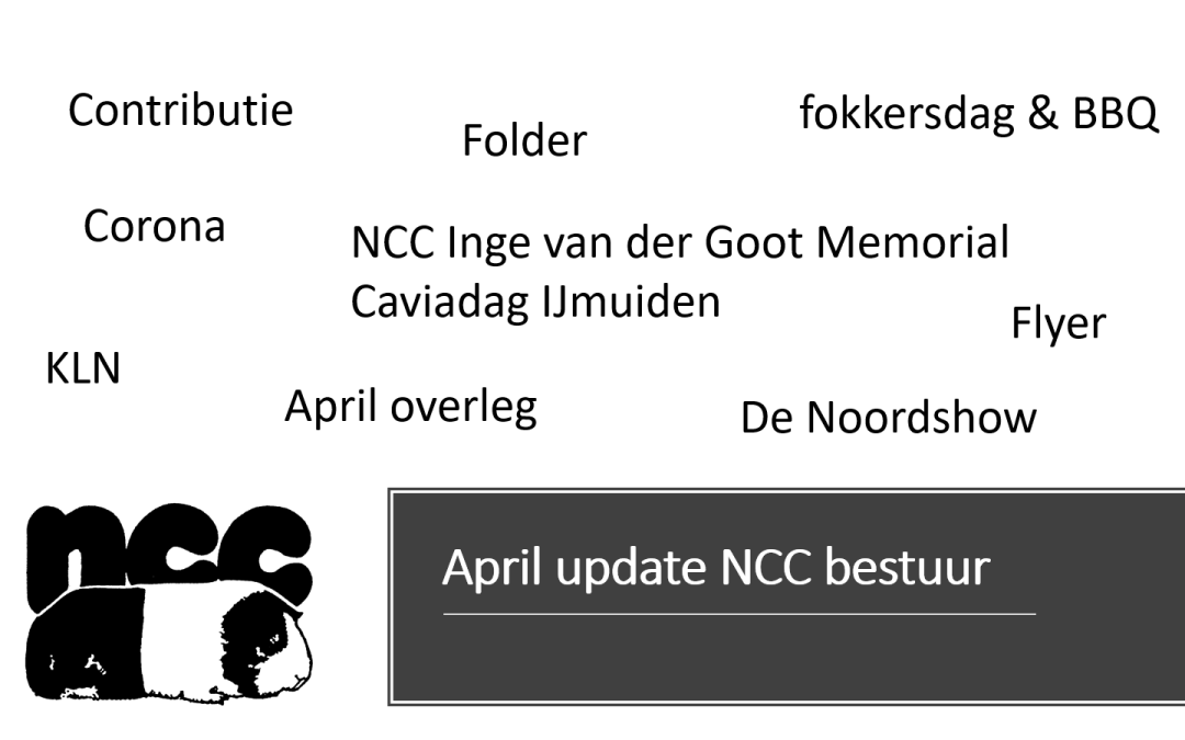 April update NCC bestuur