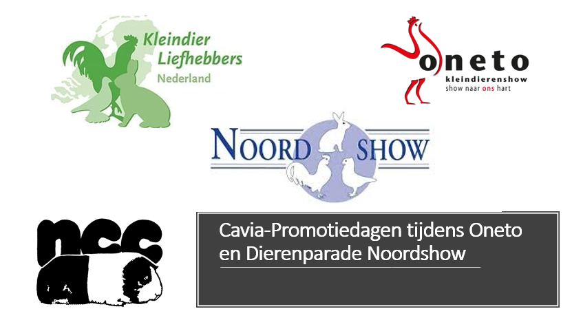 Cavia-Promotiedagen tijdens Oneto en Dierenparade Noordshow
