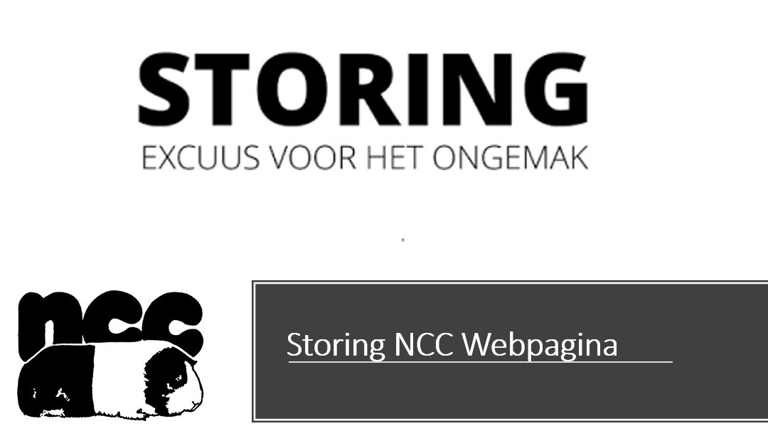 Storing NCC Webpagina