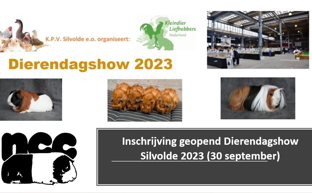 Inschrijving Dierendagshow Silvolde (voorheen Ulft) 2023 is geopend