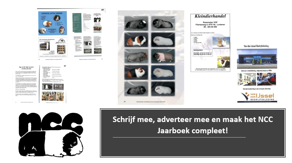 Schrijf mee, adverteer mee en maak het NCC Jaarboek compleet!