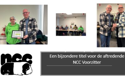 Een bijzondere titel voor de aftredende NCC Voorzitter